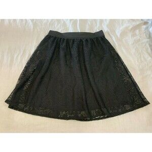 STUDIO 253 WOMENS PULL ON LACE SKIRT SIZE L
